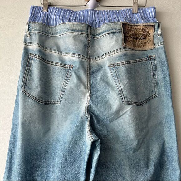 NWOT Acne Studios PRINTED TROUSERS in Light blue - Picture 6 of 16